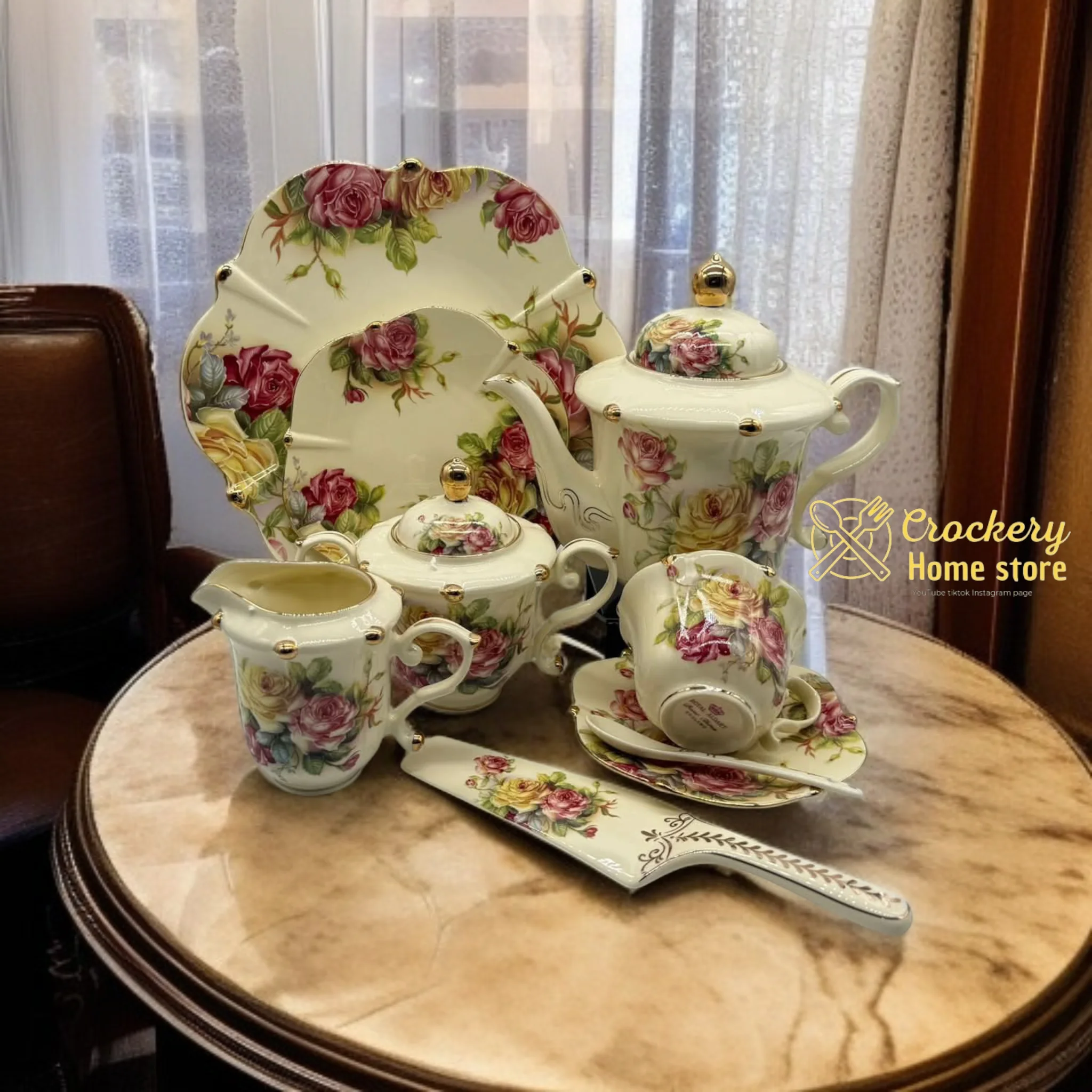 Stylish 31pcs Tea Set for Everyday & Formal Serving - Image 2
