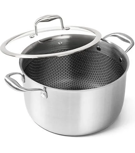 Honeycomb Cooking Pot – Premium Non-Stick Stainless Steel Cookware - Image 4