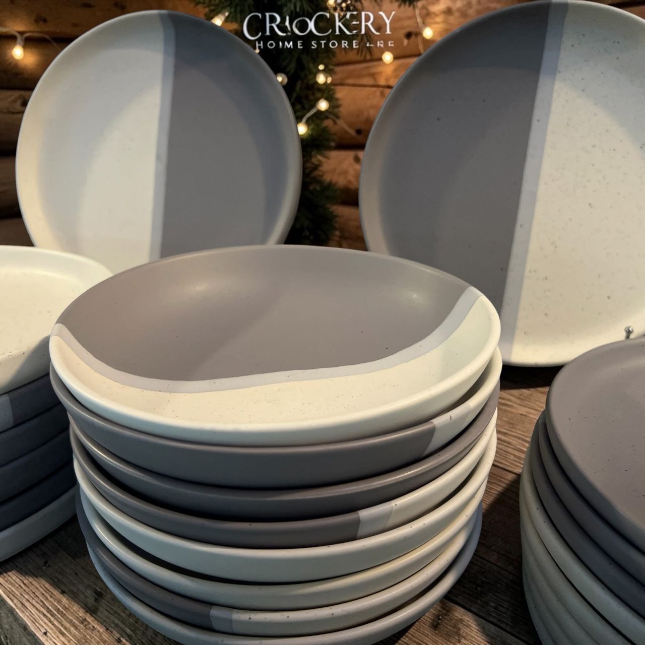 18PCS Ceramic Plate Set - Image 2