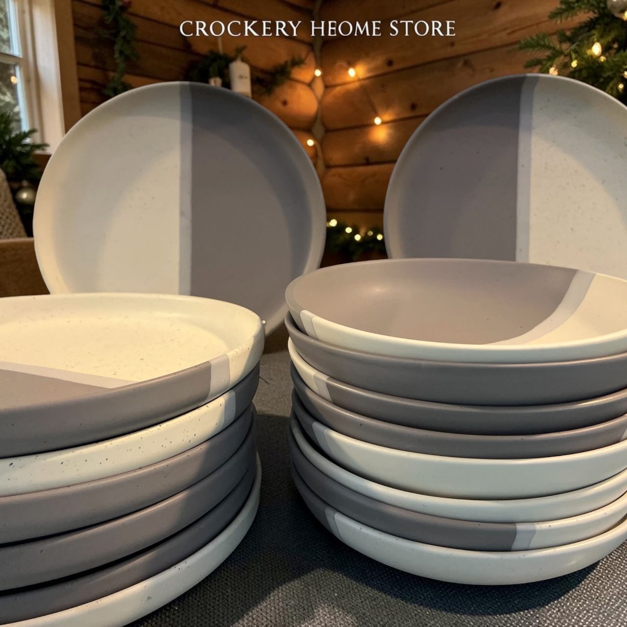 18PCS Ceramic Plate Set - Image 3
