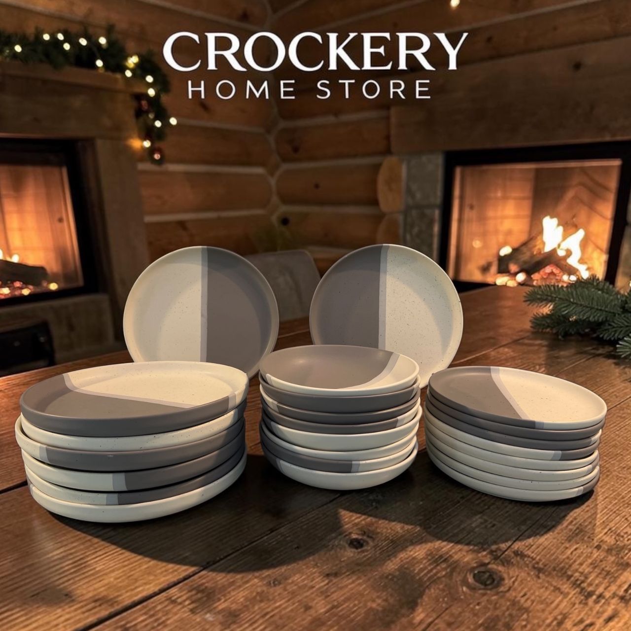 18PCS Ceramic Plate Set - Image 4