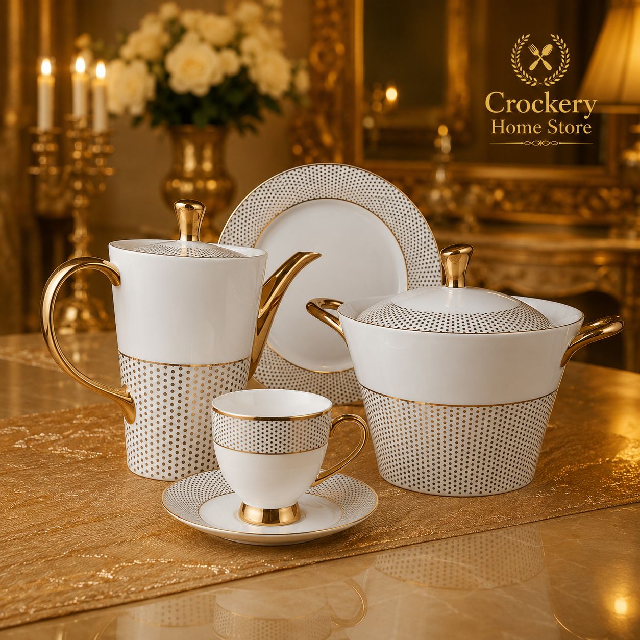 61PCS Super Bone China Dinner