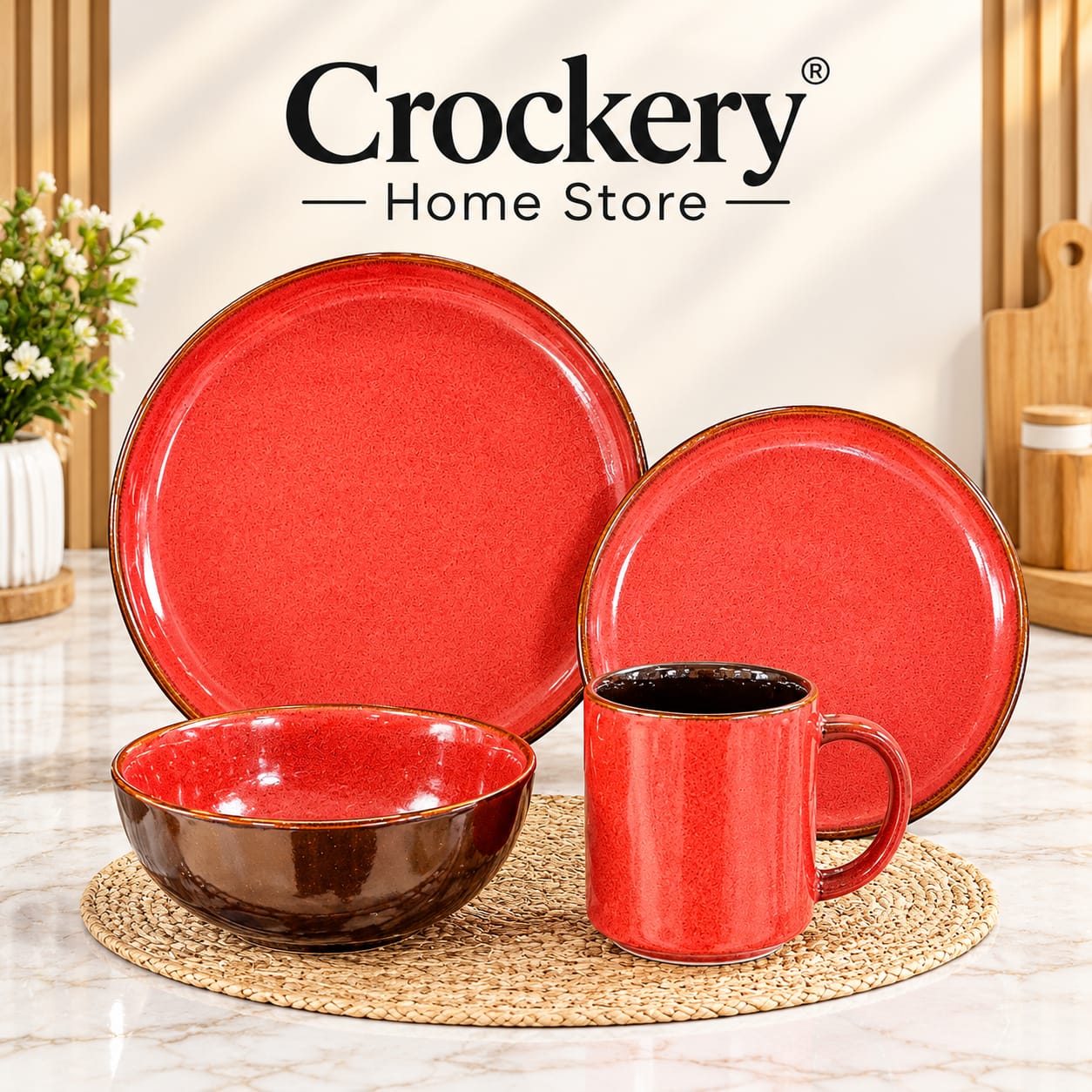 16PCS Breakfast Set for 4 Persons