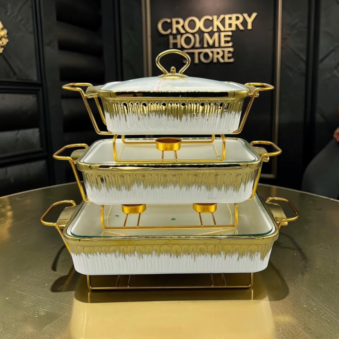 3PCS Bone China Buffet Set