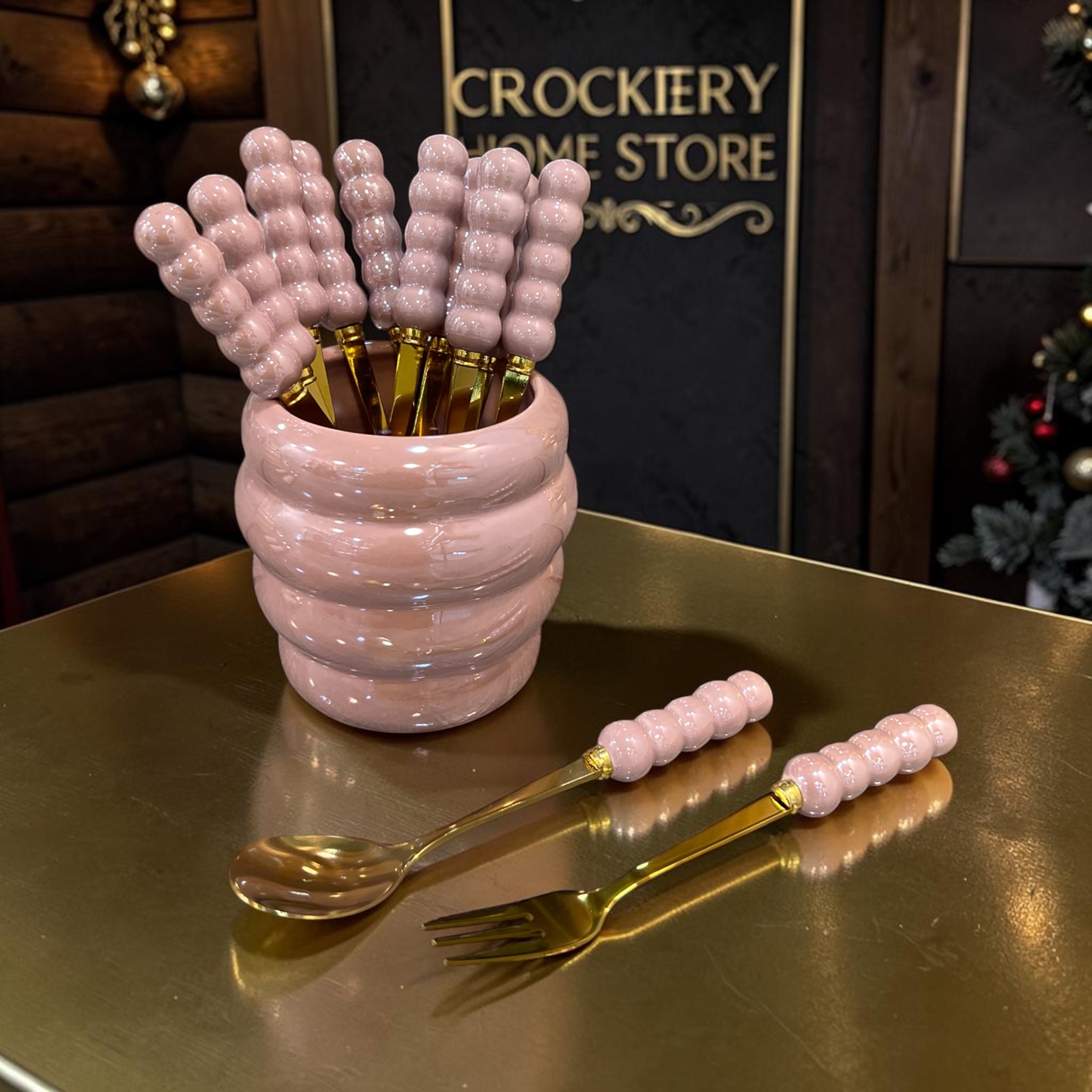 13PCS Fruit Fork & Tea Spoon Set