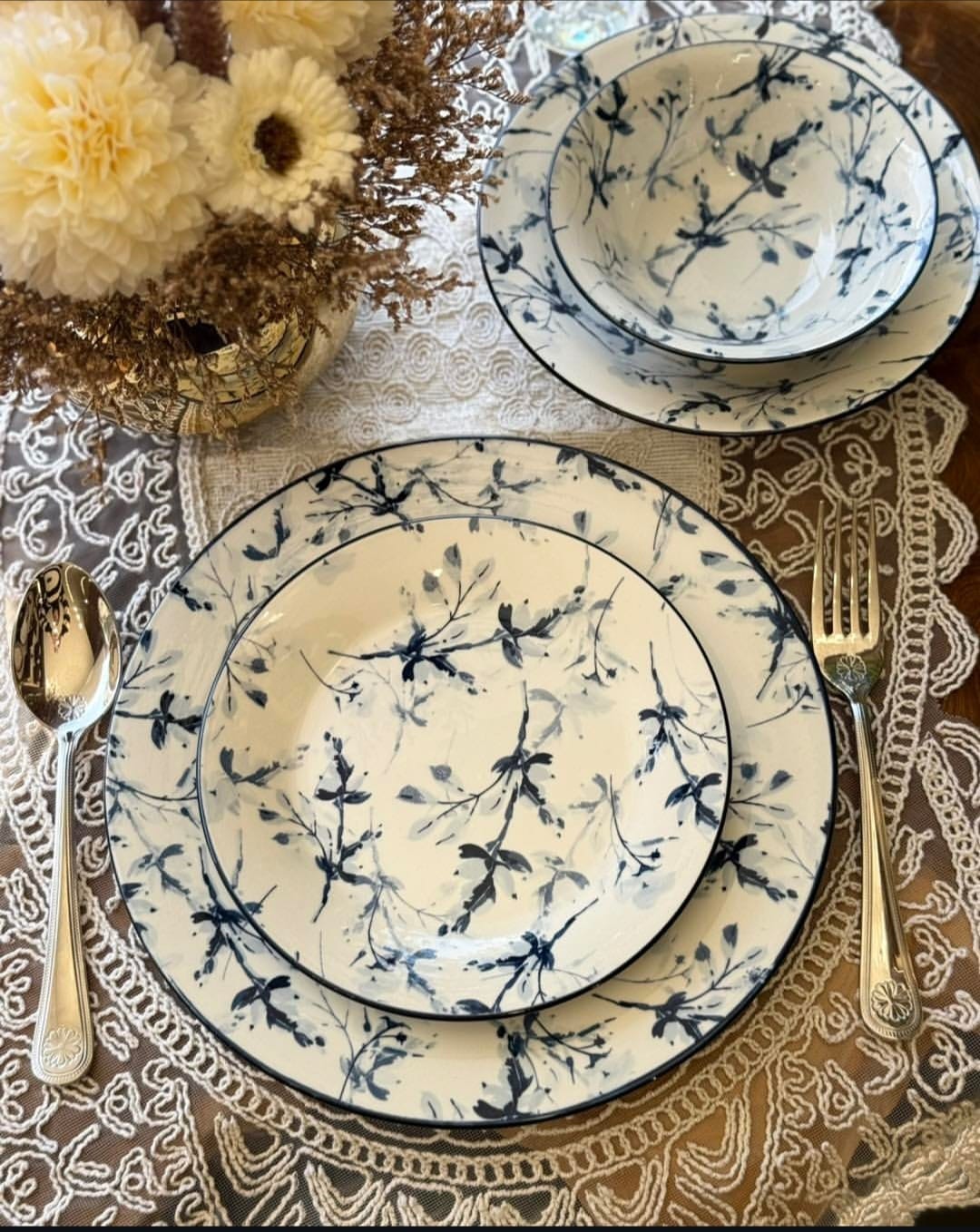 24PCS Ceramic Dinnerware Set - Image 4