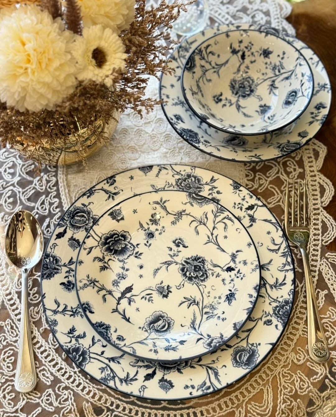 24PCS Ceramic Dinnerware Set