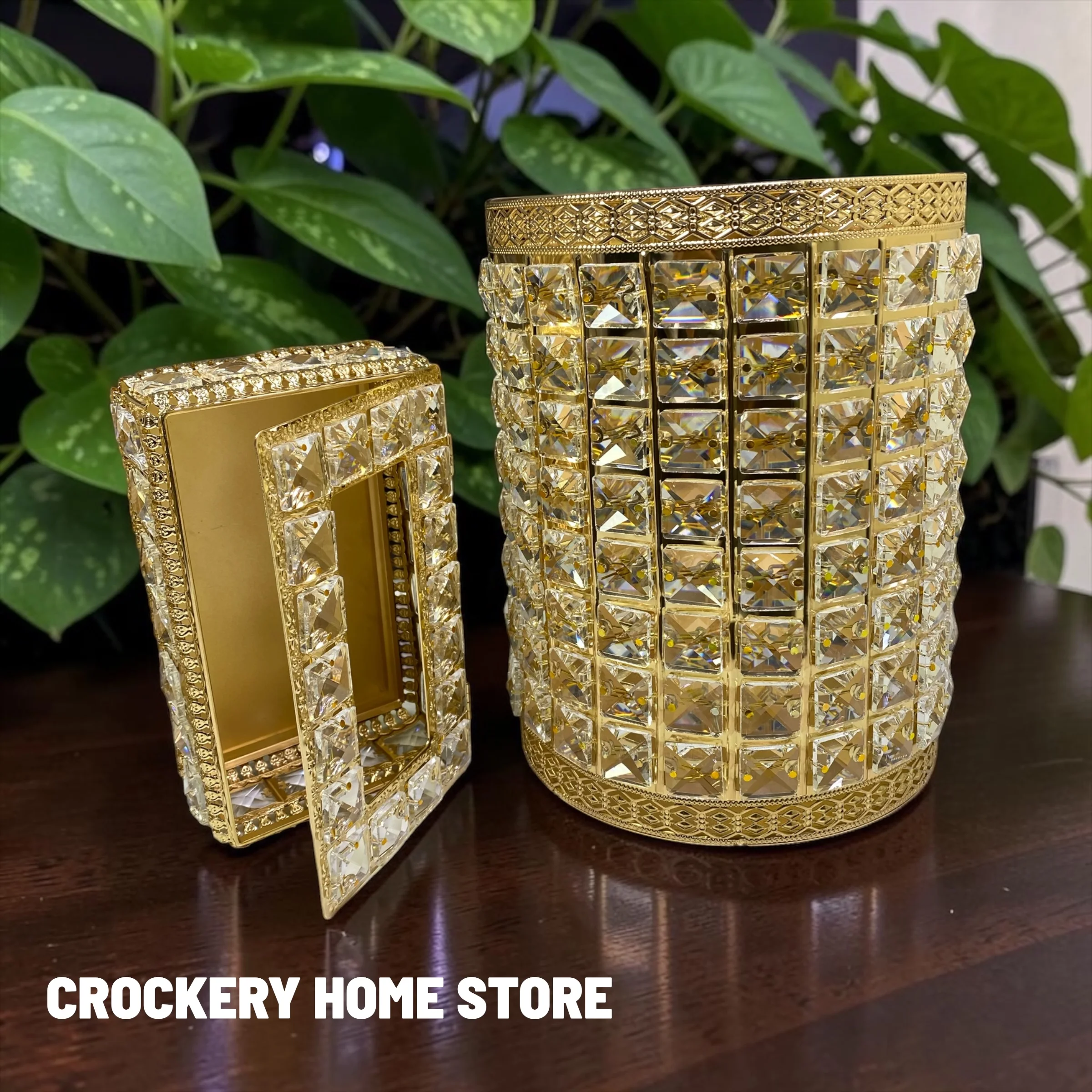 2PCS Dustbin with Tissue Box Set – Stylish Waste Bin & Tissue Holder Organizer - Image 2