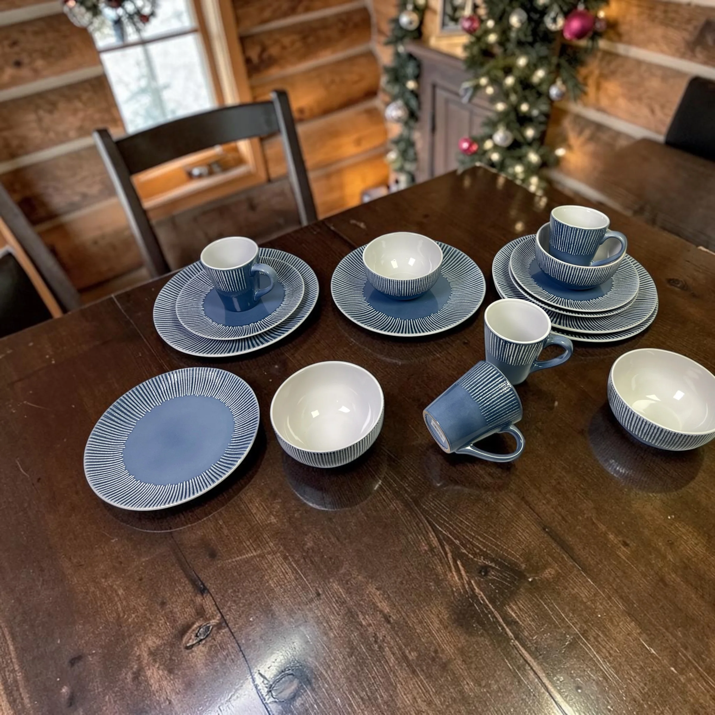 16PCS Breakfast Set – 4 Mugs, 4 Bowls, 4 Quarter Plates & 4 Rice Plates