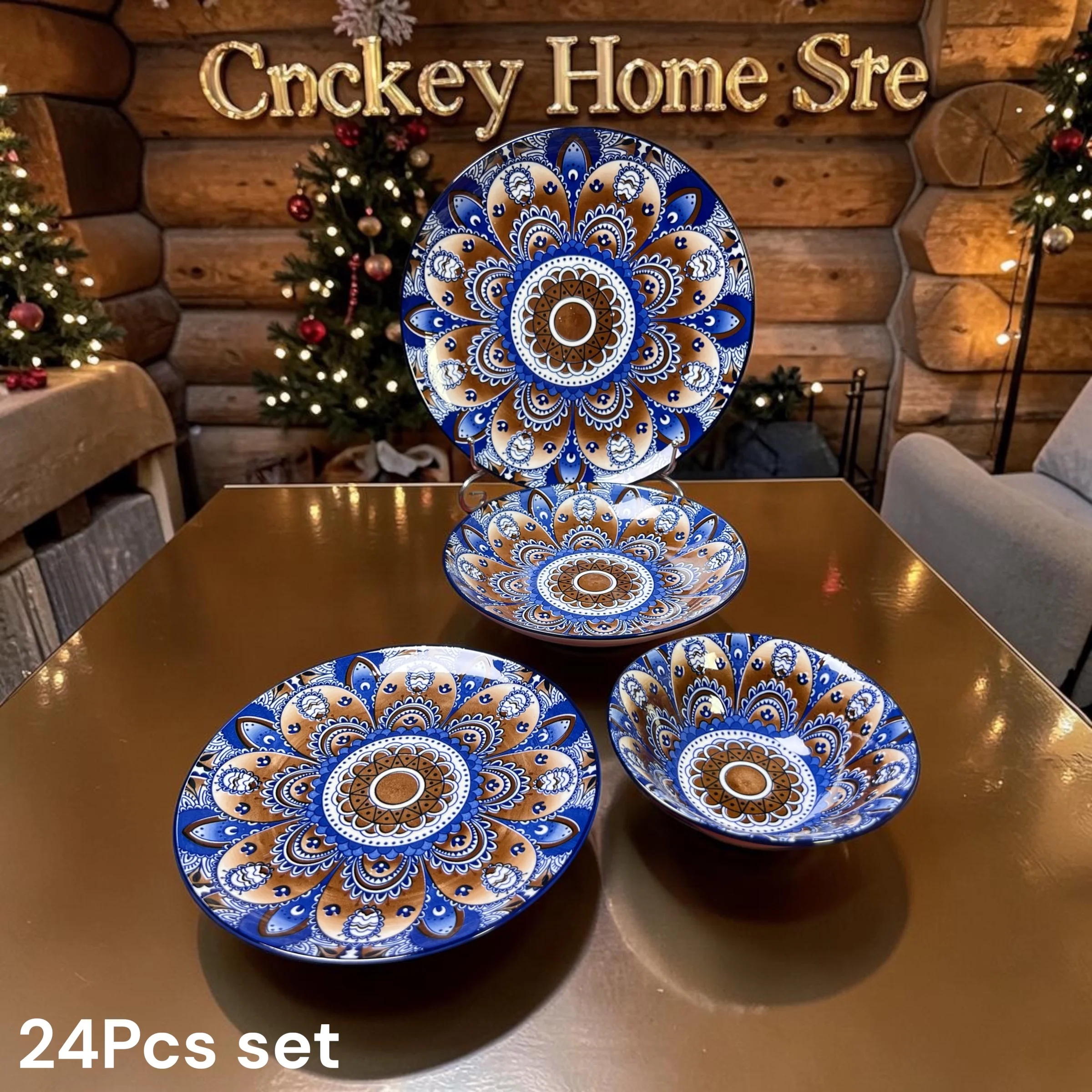 24PCS Breakfast Set – Complete Dining Set with Plates & Sweet Bowls - Image 2