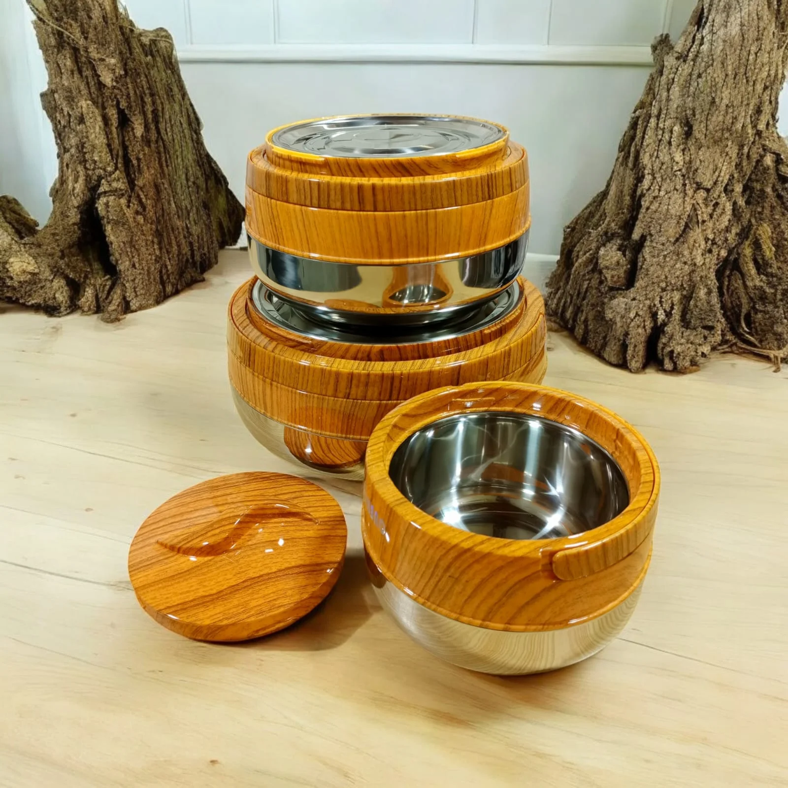 3PCS Hot Pot Set – Insulated Food Serving Casserole Set with Lids - Image 2