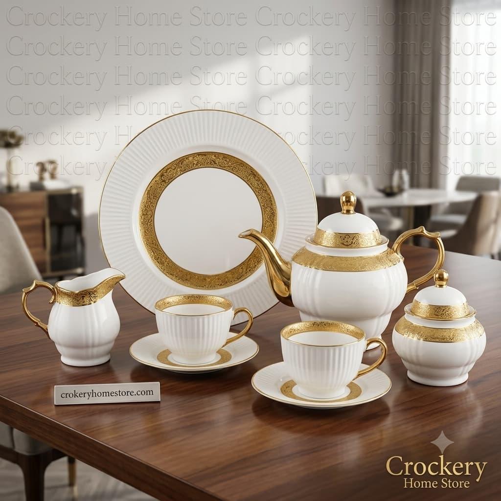 22PCS Tea Set – Elegant Tea Serving Set for Family & Guests