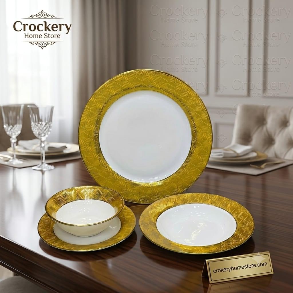 24PCS Bone China Breakfast Set – Premium Dining Set for Everyday Use