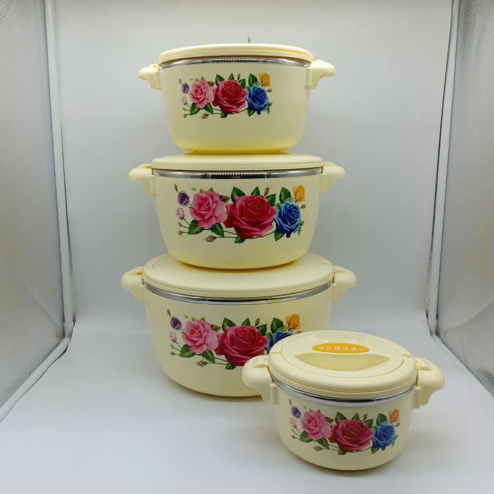 4PCS Hot Pot Set – Insulated Food Serving Casserole Set with Lids