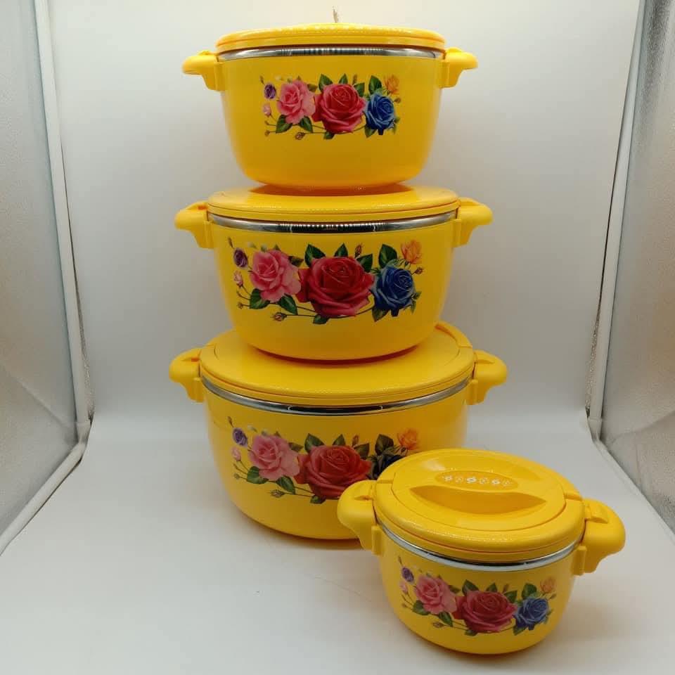 4PCS Hot Pot Set – Insulated Food Serving Casserole Set with Lids