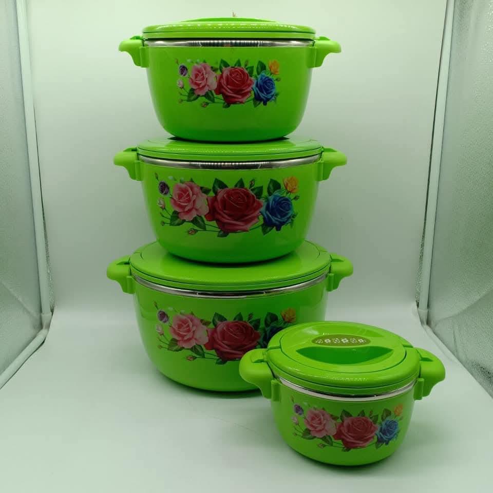 4PCS Hot Pot Set – Insulated Food Serving Casserole Set with Lids