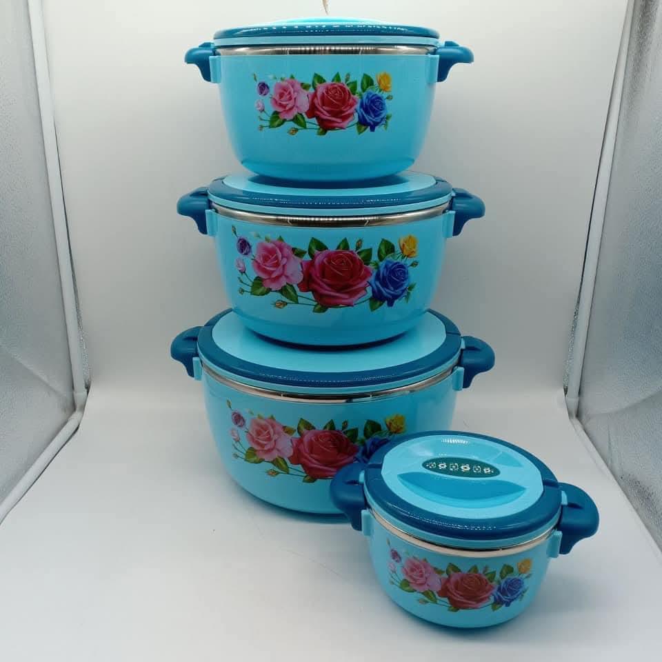 4PCS Hot Pot Set – Insulated Food Serving Casserole Set with Lids